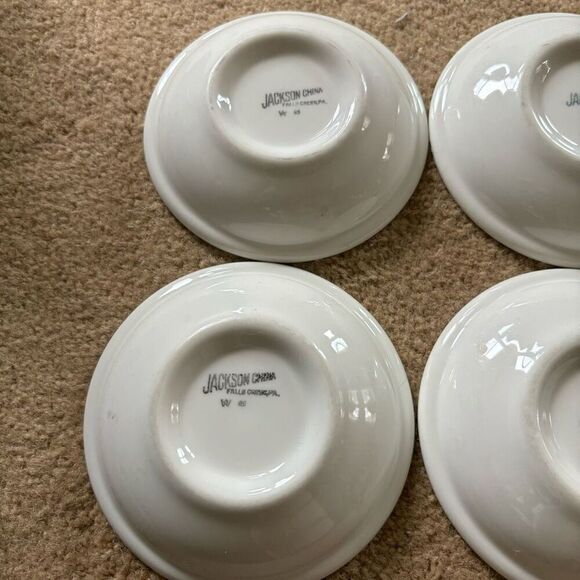 4 Jackson China 4 3/4” Pink Rimmed Bowls - Picture 7 of 8